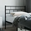 vidaXL Tête de lit métal noir 75 cm 355685
