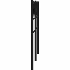 vidaXL Tête de lit métal noir 200 cm 355501