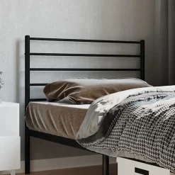 vidaXL Tête de lit métal noir 100 cm 352348