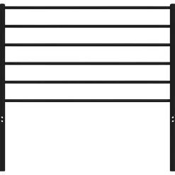 vidaXL Tête de lit métal noir 100 cm 352348