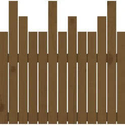 vidaXL Tête de lit murale Marron miel 82,5x3x80 cm Bois massif de pin 824806
