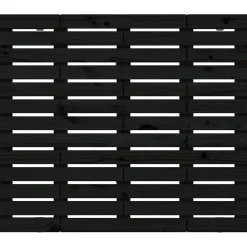 vidaXL Tête de lit murale Noir 146x3x91,5 cm Bois massif de pin 824687