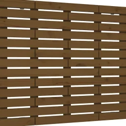 vidaXL Tête de lit murale Marron miel 96x3x91,5 cm Bois massif de pin 824676