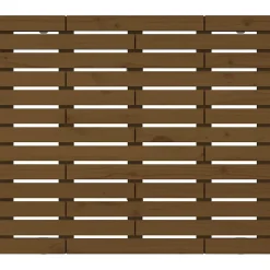 vidaXL Tête de lit murale Marron miel 96x3x91,5 cm Bois massif de pin 824676