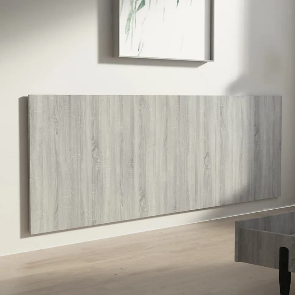 vidaXL Tête de lit murale Sonoma gris 240x1,5x80 cm Bois d'ingénierie 816980