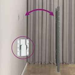 vidaXL Tête de lit murale Gris 81x3x91,5 cm Bois massif de pin 824695