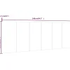 vidaXL Tête de lit murale Noir 240x1,5x80 cm Bois d'ingénierie 811053