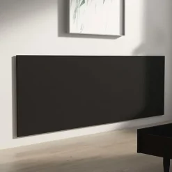 vidaXL Tête de lit murale Noir 240x1,5x80 cm Bois d'ingénierie 811053