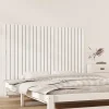 vidaXL Tête de lit murale Blanc 147x3x90 cm Bois massif de pin 824894