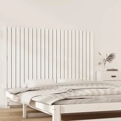 vidaXL Tête de lit murale Blanc 147x3x90 cm Bois massif de pin 824894