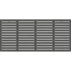 vidaXL Tête de lit murale Gris 206x3x91,5 cm Bois massif de pin 824670