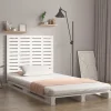 vidaXL Tête de lit murale Blanc 81x3x91,5 cm Bois massif de pin 824694