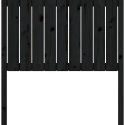 vidaXL Tête de lit Noir 95,5x4x100 cm Bois massif de pin 818854