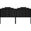 vidaXL Tête de lit Noir 206x4x110 cm Bois massif de pin 818494