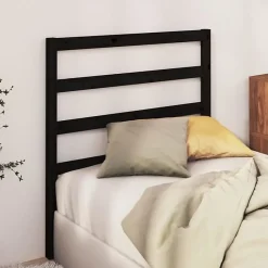vidaXL Tête de lit Noir 95x4x100 cm Bois massif de pin822236