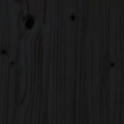 vidaXL Tête de lit Noir, 206x4x100 cm Bois massif de pin