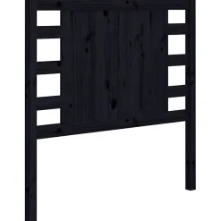vidaXL Tête de lit Noir 106x4x100 cm Bois massif de pin 818759