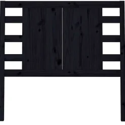 vidaXL Tête de lit Noir 106x4x100 cm Bois massif de pin 818759