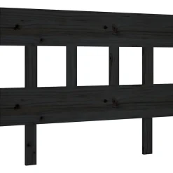 vidaXL Tête de lit Noir 103,5x3x81 cm Bois massif de pin 819109