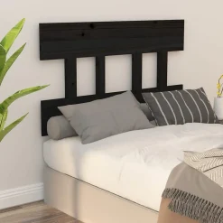 vidaXL Tête de lit Noir 103,5x3x81 cm Bois massif de pin 819109