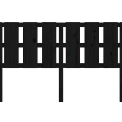 vidaXL Tête de lit Noir 155,5x4x100 cm Bois massif de pin 817999
