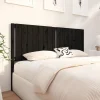 vidaXL Tête de lit Noir 165,5x4x100 cm Bois massif de pin 818884