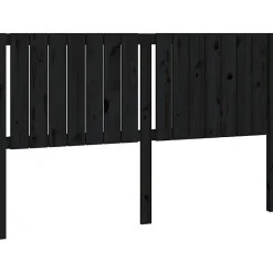vidaXL Tête de lit Noir 165,5x4x100 cm Bois massif de pin 818884