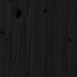 vidaXL Tête de lit Noir 165,5x4x100 cm Bois massif de pin 818884