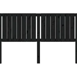 vidaXL Tête de lit Noir 165,5x4x100 cm Bois massif de pin 818884