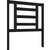 vidaXL Tête de lit Noir 81x4x100 cm Bois massif de pin 818799