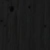 vidaXL Tête de lit Noir 81x4x100 cm Bois massif de pin 818649