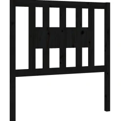 vidaXL Tête de lit Noir 81x4x100 cm Bois massif de pin 818649