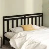vidaXL Tête de lit Noir 206x4x100 cm Bois massif de pin 814118