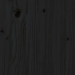 vidaXL Tête de lit Noir 206x4x100 cm Bois massif de pin 814118
