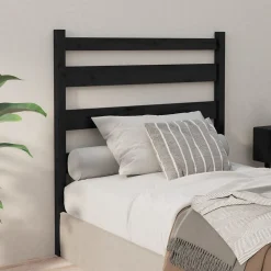 vidaXL Tête de lit Noir 96x4x100 cm Bois massif de pin 818404