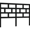 vidaXL Tête de lit Noir 156x4x100 cm Bois massif de pin