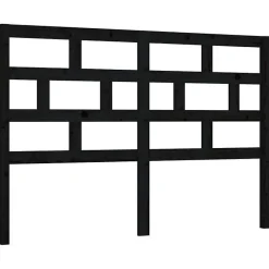 vidaXL Tête de lit Noir 156x4x100 cm Bois massif de pin