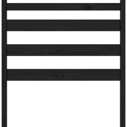 vidaXL Tête de lit Noir 81x4x100 cm Bois massif de pin 818399