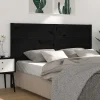 vidaXL Tête de lit Noir 206x4x100 cm Bois massif de pin 818744
