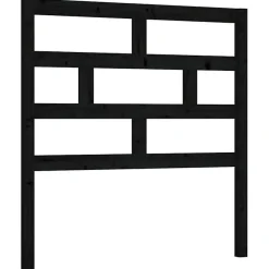 vidaXL Tête de lit Noir 106x4x100 cm Bois massif de pin