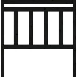 vidaXL Tête de lit Noir 96x4x100 cm Bois massif de pin