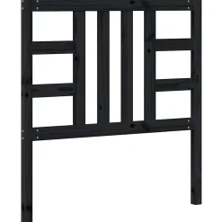 vidaXL Tête de lit Noir 96x4x100 cm Bois massif de pin 817824