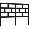 vidaXL Tête de lit Noir 126x4x100 cm Bois massif de pin