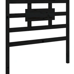 vidaXL Tête de lit Noir 95,5x4x100 cm Bois massif de pin 818024