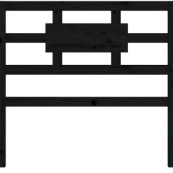 vidaXL Tête de lit Noir 95,5x4x100 cm Bois massif de pin 818024