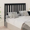vidaXL Tête de lit Noir 126x6x101 cm Bois massif de pin 818514