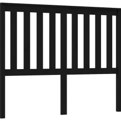 vidaXL Tête de lit Noir 126x6x101 cm Bois massif de pin 818514
