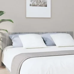 vidaXL Tête de lit Sonoma gris 200x1,5x80 cm Bois d'ingénierie 816977