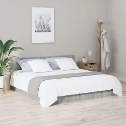 vidaXL Tête de lit Sonoma gris 200x1,5x80 cm Bois d'ingénierie 816977