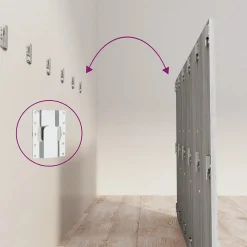 vidaXL Tête de lit Sonoma gris 200x1,5x80 cm Bois d'ingénierie 816977